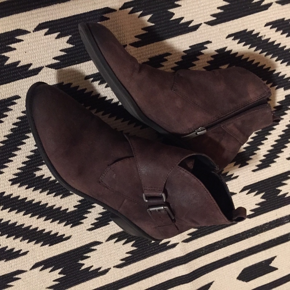Franco Sarto Suede Leather Booties Sz 8.5